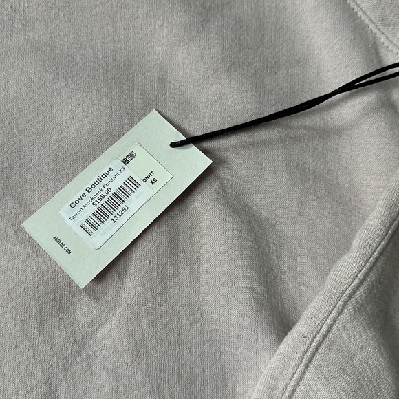 AGOLDE Tarron Mockneck Sweatshirt in Fondant by - Picture 3 of 5